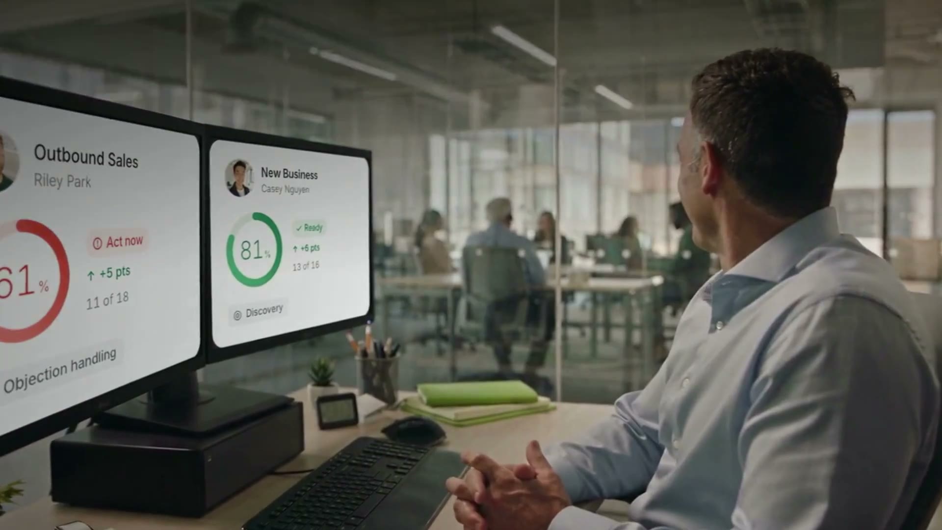 A still from the Pocket Customer film.